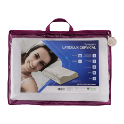Travesseiro Cervical 100% látex natural latexlux